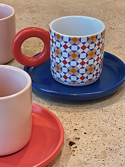 Small-sized ceramic mug for artisanal kitchenware lovers