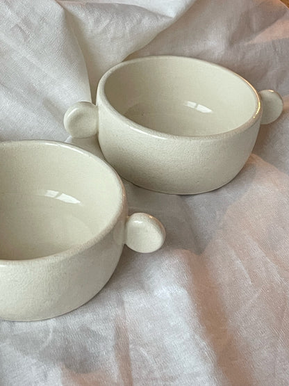 StudioM Artisanal Kitchenware Bowl with Flat Ears